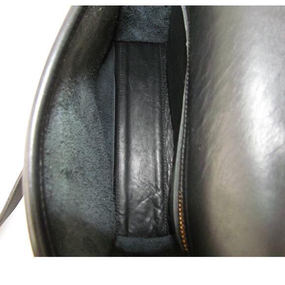 Vintage Coach Black Glove-Tanned Leather Court Bag – Style 9870 - Picture 7 of 9